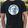 Mens Alpaca Portrait Motif Cotton T-Shirt Size XS To 5XL-