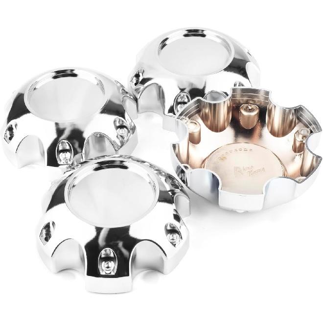 

Wheel Center Caps for Ultra Motorsports 6 Lug Center Hubcaps, P/N: 89-9765 C812206, 4 Pack Black Center Cover Ror Rim срібний