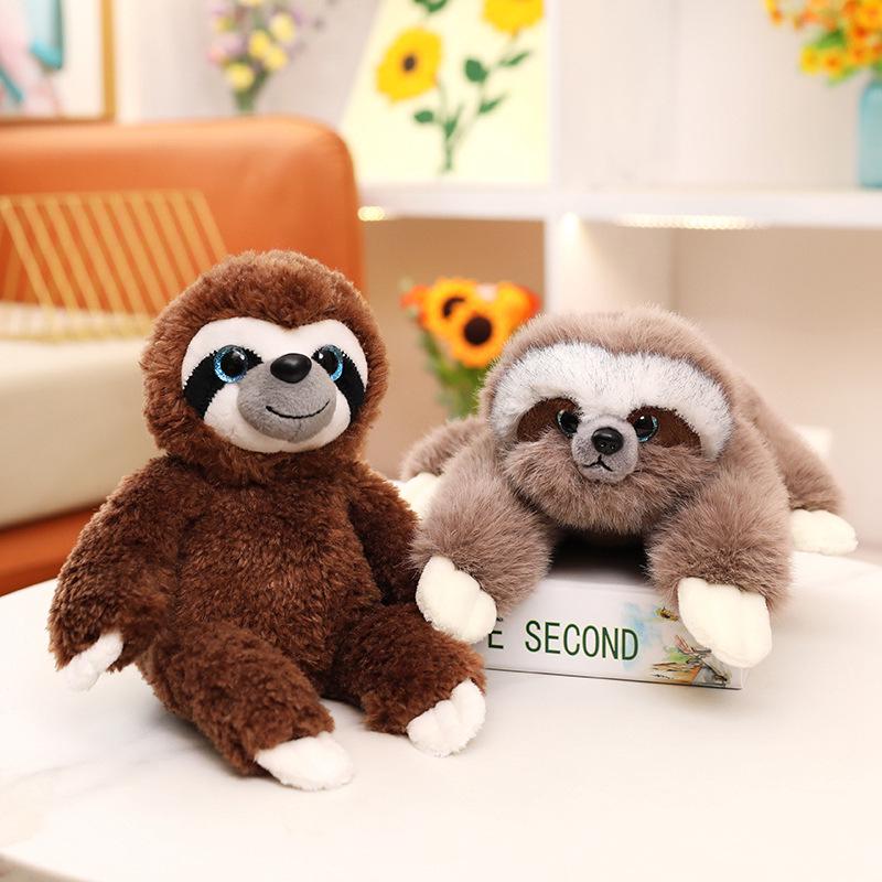Cute Lying Sloth Plush Toy - Simulated Animal Ornament for Children