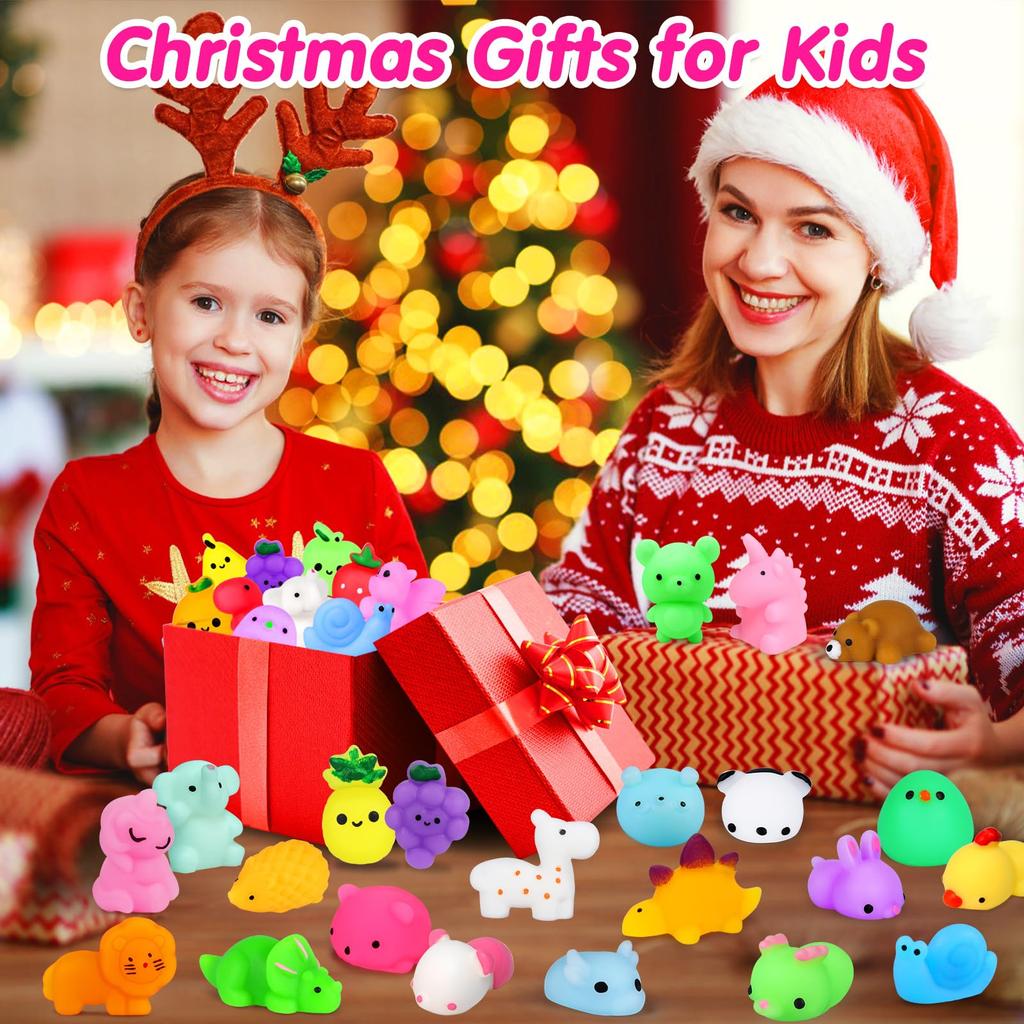 10/20/40 Mochi Squishy Toys Mini Kawaii Squishy Party Favors For Kids Treasure Toys For Classroom Prizes Fidget Toys Goodie Bag