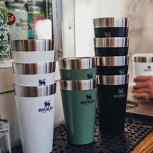 STANLEY Stackable Vacuum Pint, 0.47L, Maple, Vacuum Insulated Tumbler, Stainless Steel, Keeps Coffee Hot or Cold, Beer, Outdoor Activities, Sports, Di