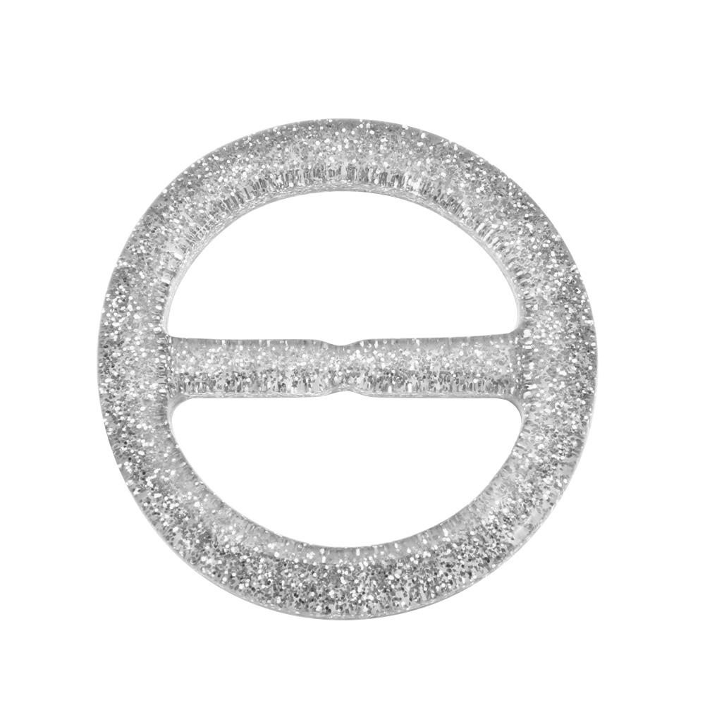 Round Round Belt Buckle Fashion Ladies Silk Buckle Scarf Clips Ring T-shirt Clips Shirt Button Coat Waist Button Clothing Decor