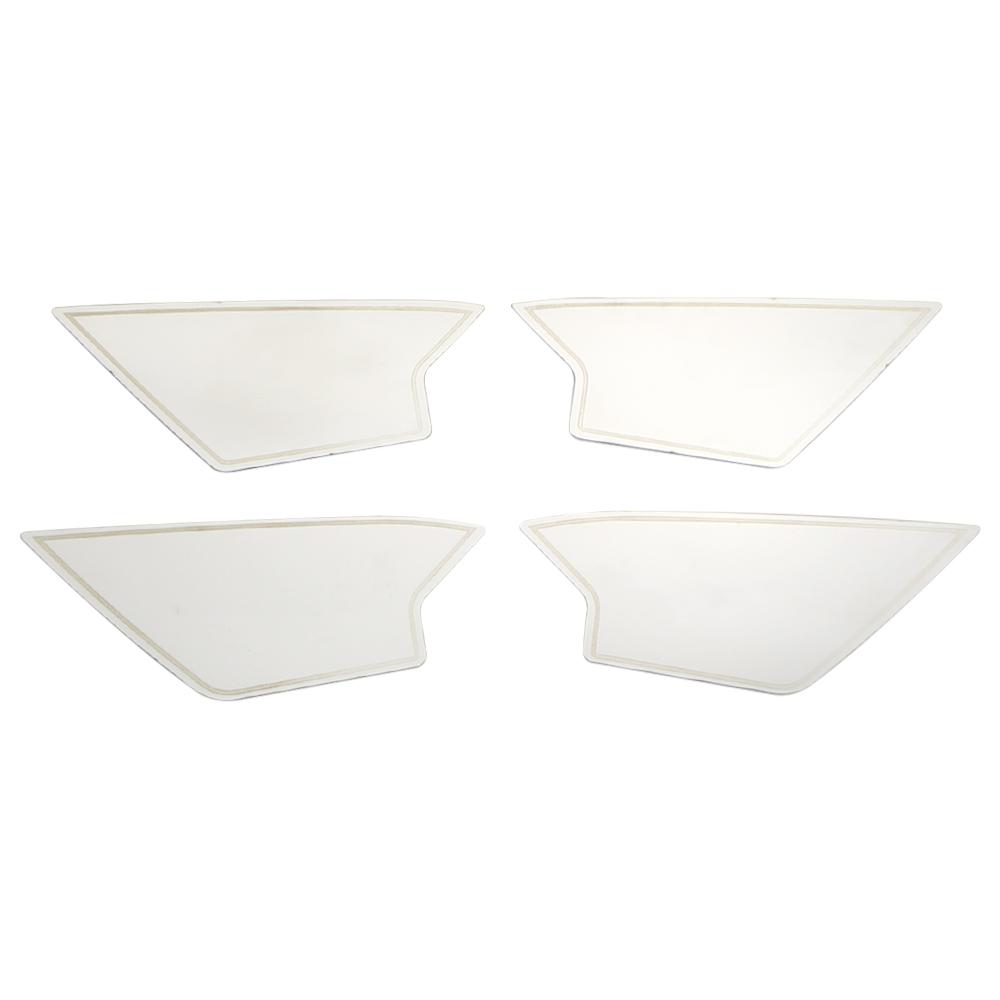 

Для Volkswagen VW T-Cross Tcross 2018 - 2025 Накладка-декорация на чашу внутренней дверной ручки Отделка Стайлинг Аксессуары для интерьера серебряный