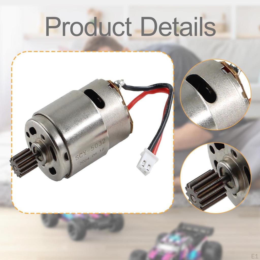 RC Car Brushed Motor ,1:18 Spare Parts Replace, High Speed Gifts Vehicles Toy Accessory
