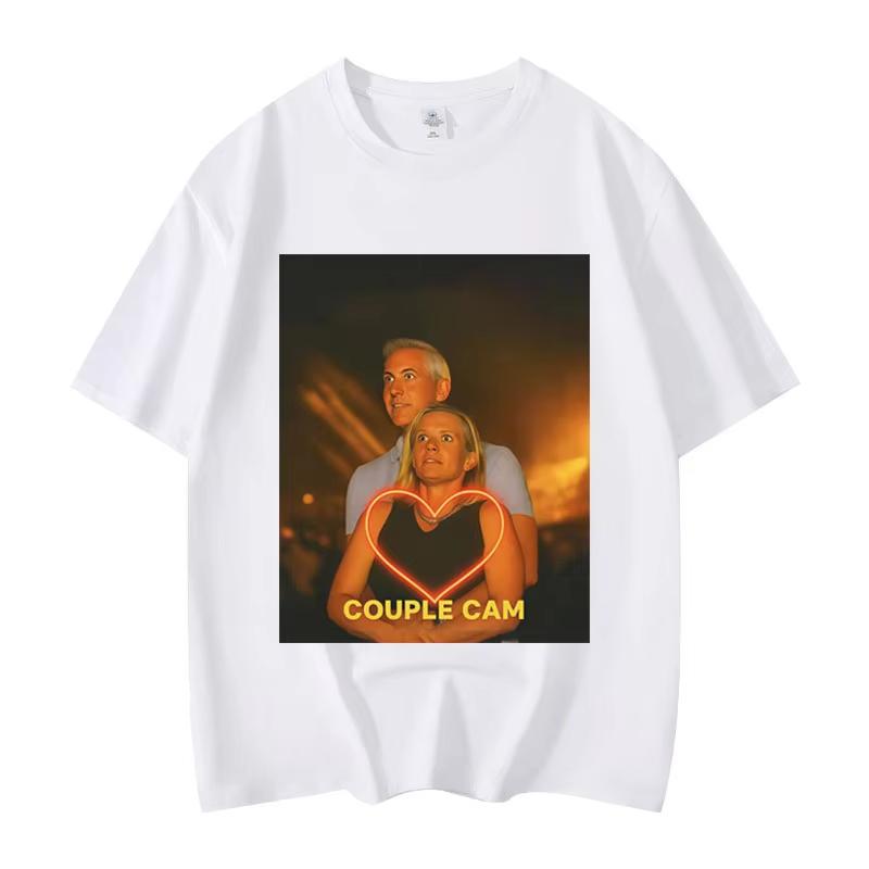 Funny CEO and HR Kiss Cam Meme T-shirt High Street Fashion Trend Short Sleeve T-shirts Summer Unisex Casual Loose Cotton T Shirt