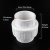 20~2pcs Inner Diameter 20~50mm PVC Union Connector Garden Irrigation Water Pipe Fittings Home DIY Aquarium Fish Tank Tube Joints
