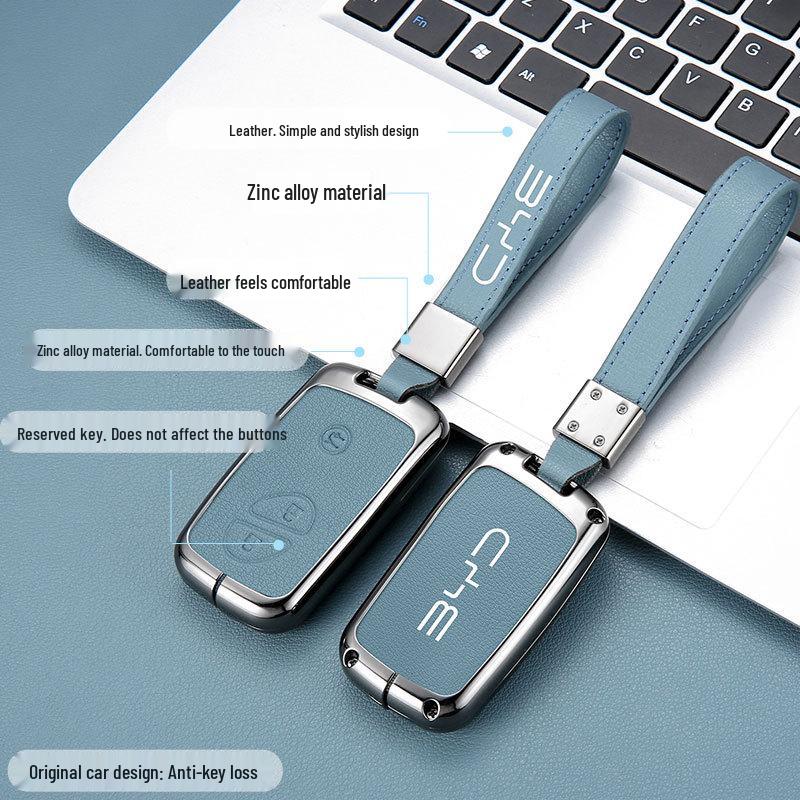 Exquisite Metal Key Shell with Buckle for 2015 BYD Tang DM