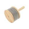 Wooden Cabasa Steel Ball Hand Cranked Toy Portable Children Teaching Musical InstrumentLarge