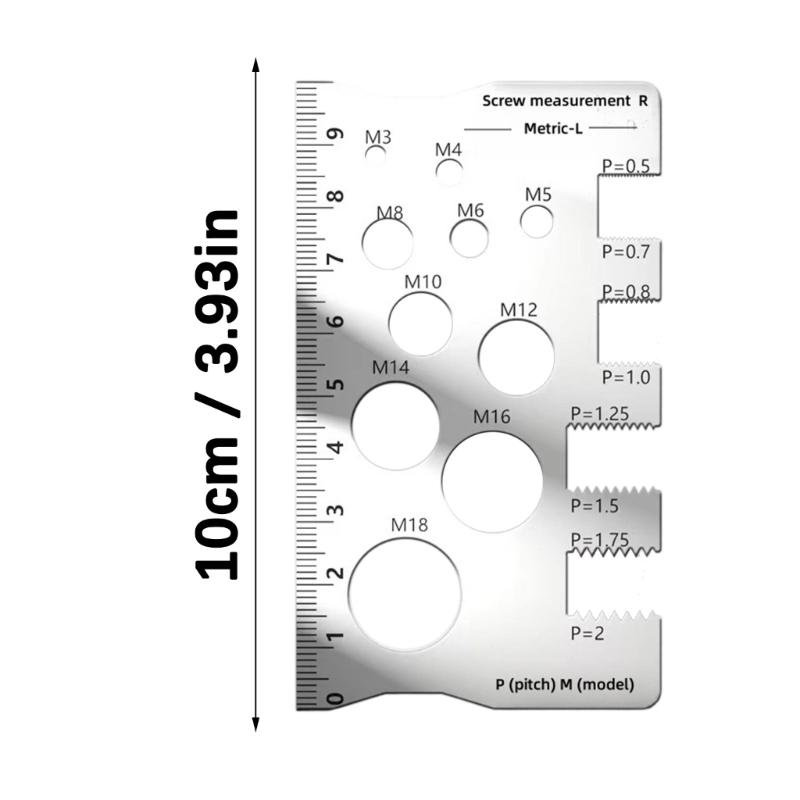 Professional Thread Gauge Thread Measuring Tool Bit Checker Featuring Clear Marking And MultiFunction Design Tool