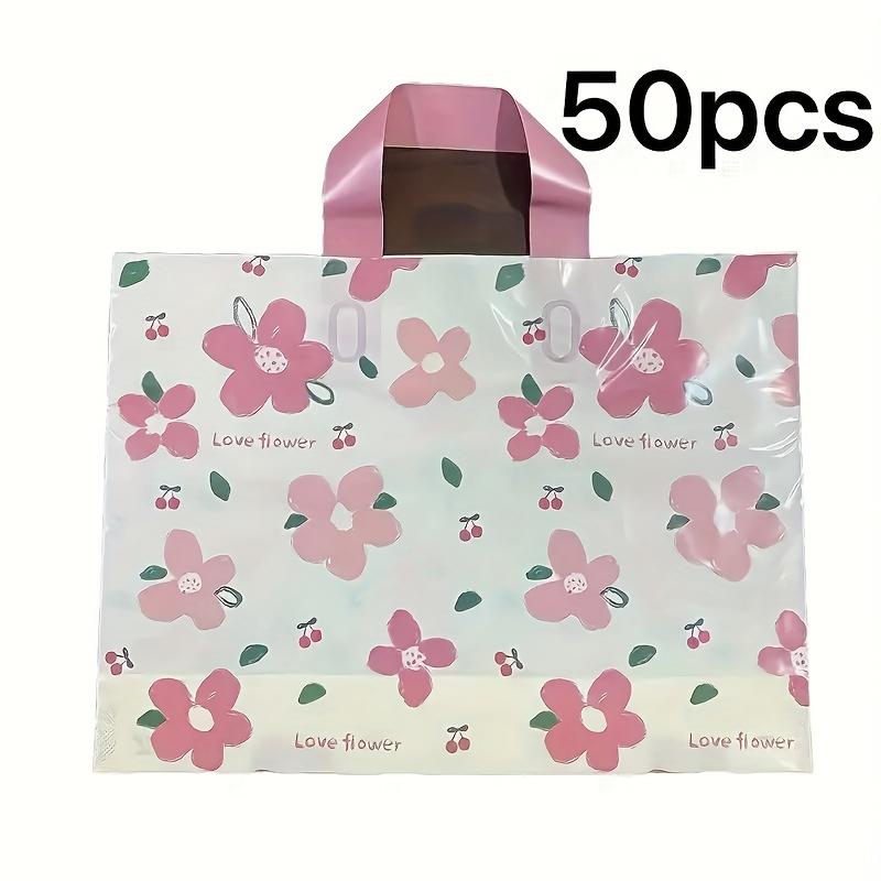 

50 шт. Подарочные пакеты - Универсальные пакеты для покупок и пакетики для подарков на свадьбы, дни рождения и другие мероприятия - Пакет из утолщенного пластика, подарочный пакет, пакет для покупок 7.87in*11.81in