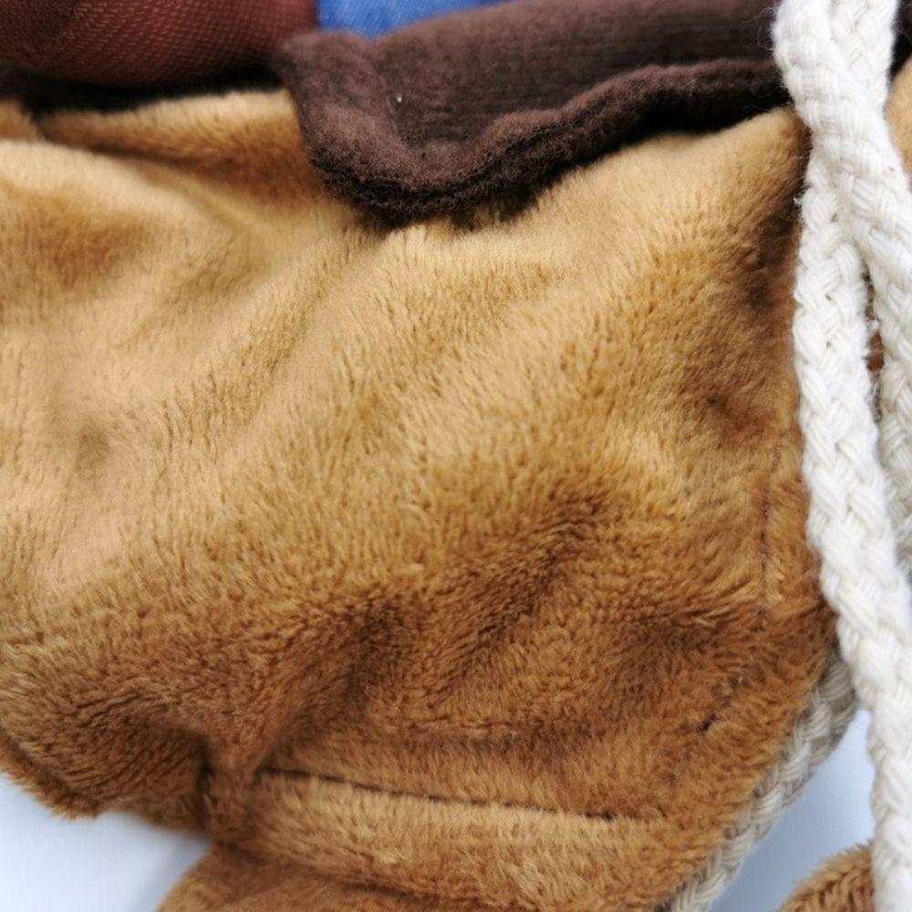 Funny Dress Up Pet Costume Halloween Cosplay New Year Outfit Trendy Cowboy Rider Dog Costume