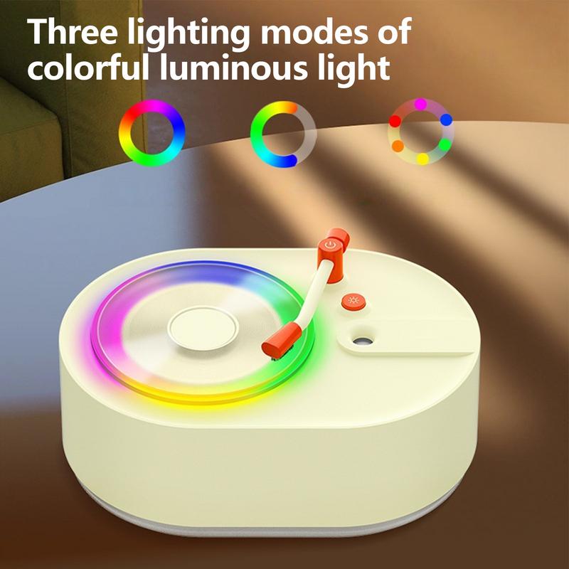 Room Humidifier Record Bedroom Humidifier Room Fragrance Diffuser 2 Mist Mode Rechargeable Quiet Cool Gadgets Colorful Ambient