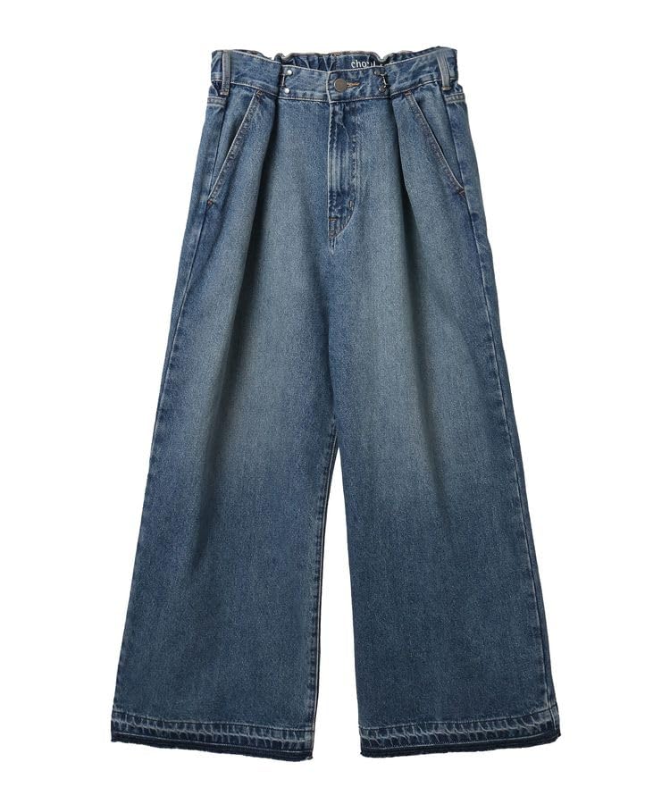 

Green Parks Wide Tuck Denim Pants 06000067400 Medium Indigo Women s