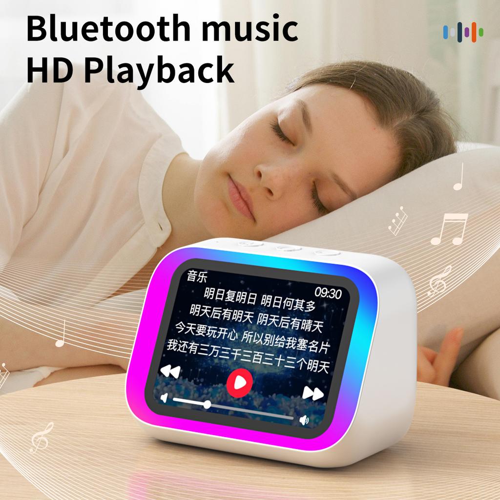 Розумна Bluetooth-колонка Lntelligent Великий екран Погода Температура Дисплей Настільна колонка Годинник Декор для спальні Голосовий помічник