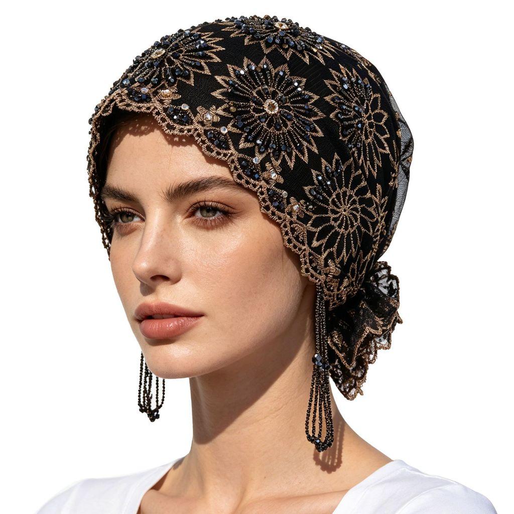 Style Embroidered Tassel Fish Tail Hat With Sunshade For Summer And Winter Fashion
