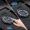 [Metal Shell] 12V USB Outlet Dual QC 3.0: Qidoe Aluminum Socket 12 Volt Motorcycle USB Outlet with LED Voltmeter Button Switch Waterproof 12 V Car