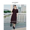 Jiu Zi Annaco Lyocell Quiet Luxury Batwing Sleeve Dress