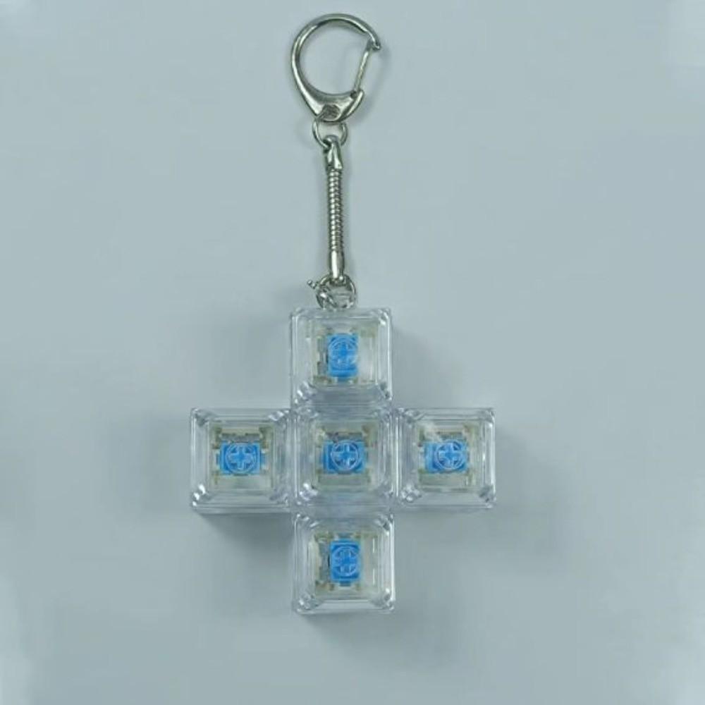 4/5 Keys Fidget Keychain Stress Relief Decompression Keychain Relaxing Pinch Toy Kids