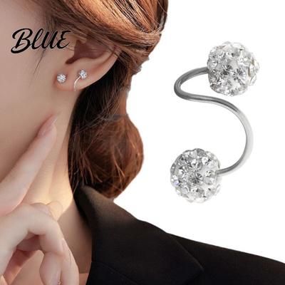 Sturdy Earring 1Pc Piercing Faux Crystal Tragus Studs