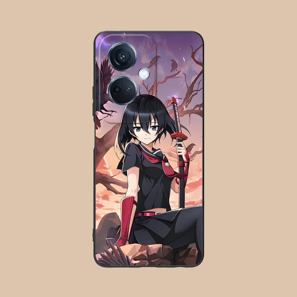 Akame Kurome Matte TPU Mobile Phone Case for OPPO Reno 14 13 12 11 10 9 8 7 6 5 F T Pro 5G Colorful Printing Cover