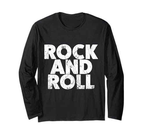 Vintage Grunge Old Rock & Roll Music, Rock and Roll Long Sleeve T-shirt