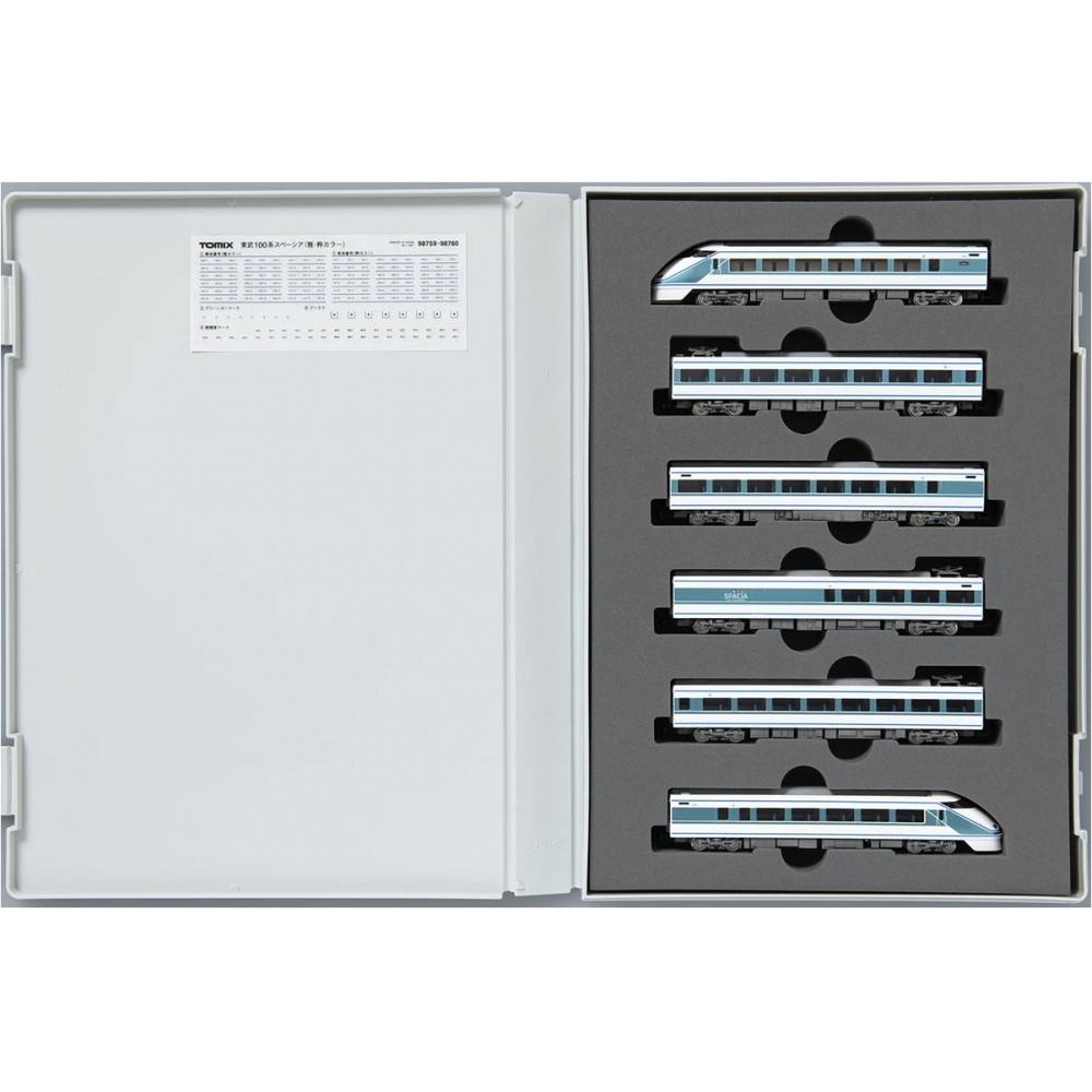 TOMIX N Gauge Tobu 100 Series Spacia Cool Color Set 98760 Model pociągu kolejowego