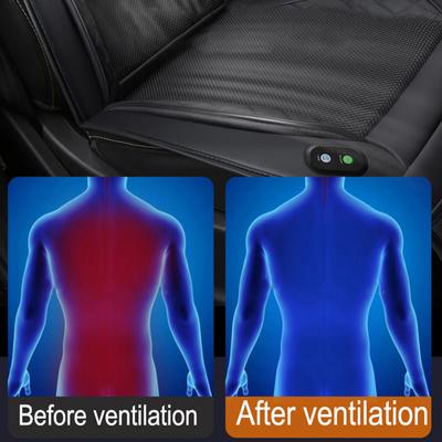 Letní chladicí podložka na sedadlo do auta s ventilátory  Chladicí polštářek na sedadlo do auta s 8/16 ventilátory Rychlé ofukování 12V 3D distanční materiál Auto chlazené sedadlo