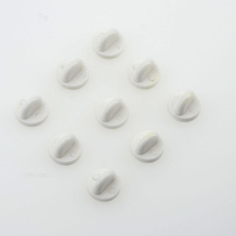 

Цветной пластиковый значок-пин для шляпы с застежкой-бабочкой для DIY-украшений белый