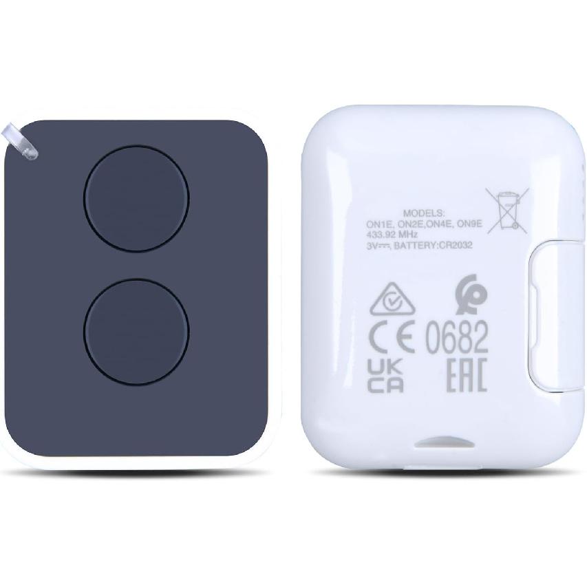 RETROSUN Garage Gate Opener Remote Control, 2 Button Transmitter Garage Door Opener Remote Compatible with Nice ERA ONE ERA inti Flor-S, Inti, One,