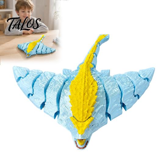 Articulated Deep Sea Creature Toys Toy, 3D Printed Horror Marine Animal Figure, Stress Relief Figurine with Flexible Joints for Desk Decoration Toy