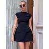 Solid Color round Neck Sleeveless Dress Solid Color round Neck Sleeveless Dress Female