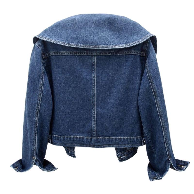Frühling Herbst Damen Jeansjacke Langarm Lässig Kurz Jeansmantel Damen Jeansjacken Oberbekleidung Casaco Jaqueta Feminina