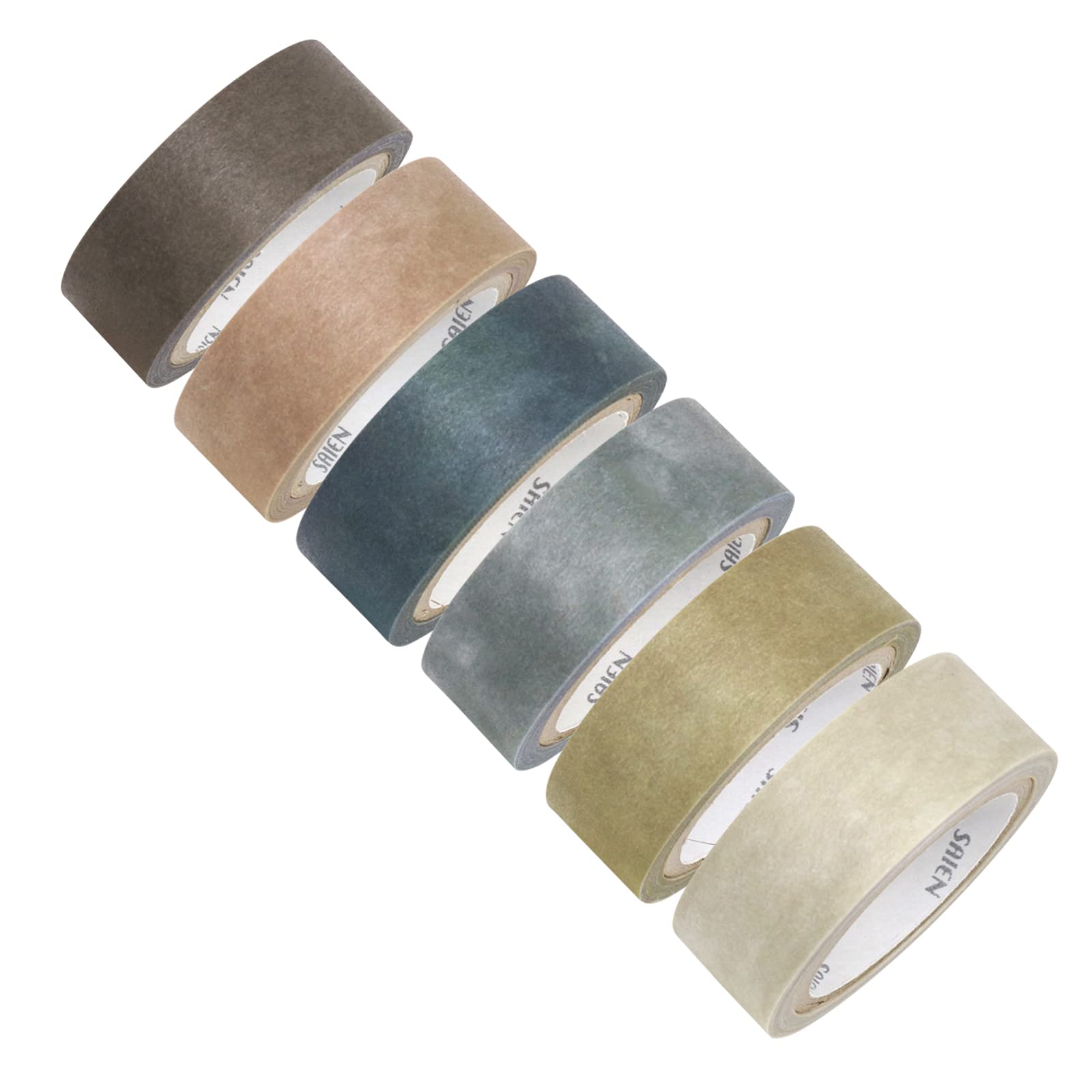 

SAIEN Masking Tape Nostalgia Size 15mm x 7m x 6 Sets Colorful UR-2021