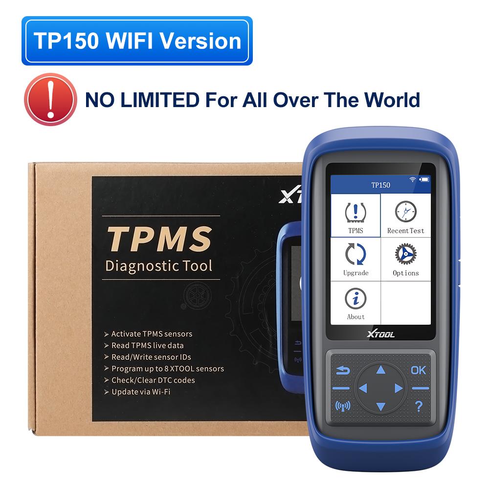 

XTOOL TP150 WIFI Tire Pressure Monitor With 315&433 MHZ Sensor TS100 OBD2 TPMS Scanner Tool Tire Pressure Monitoring Programming XTOOL TP150