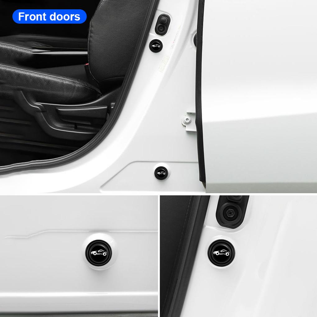 Zestaw 4 podkładek antykolizyjnych na drzwi samochodu, silikonowe uszczelki amortyzujące