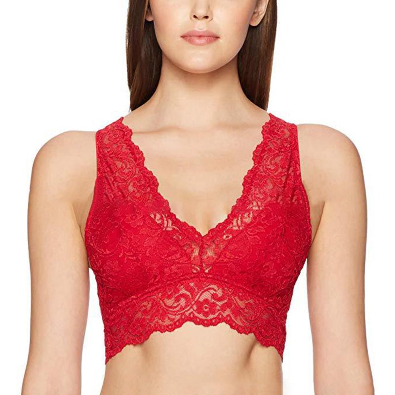 

1Pc Underwear Confortable Push Up Sexy Lace Bra Solid Color Spandex Women s Lingerie 3XL