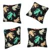 Seamless Pattern With Asian Tree Frogs Square Pillowcase Cushion Cover Pillow Case Throw Pillow Cover for Home Sofa Living Room