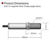 Compact Non-Contact Infrared Temperature Sensor 0-600°C 4-20mA/0-10V/0-5V RS485 Output Industrial Fixed Mount