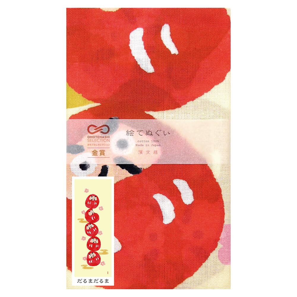 Hamamonyo illustrated hand towel Daruma