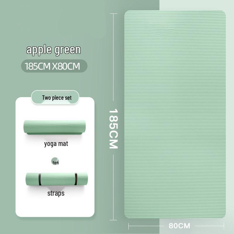 Non-Slip Thick Yoga Mat for Beginners - Indoor Fitness & Exercise Aid