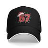 Bruh Steal a brainrot  Six Seven Baseball Cap Vintage Funny Brainrot Meme Sandwich Cap for Unisex Women Breathable Headwear Golf