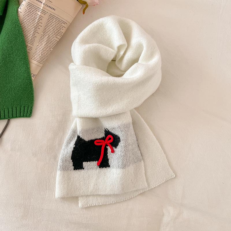 

Cozy Knitted Korean-Japanese Puppy Scarf for Women - Cute, Soft, Winter Warmth 2024 185 x 23 cm