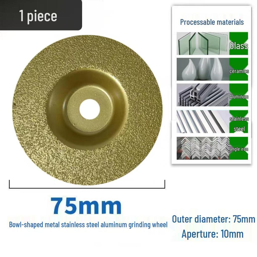 Mini 76mm (3") Angle Grinder Blade: Metal Grinding & Polishing Disc, Cutting Wheel 10mm Arbor.