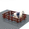 40 Piezas Piezas MOC 6079 Valla 1x8x2 2/3 Riel Pasamanos Barra Bloques de Construcción Ladrillos Creativos Compatibles con Vista de Calle de Ciudad
