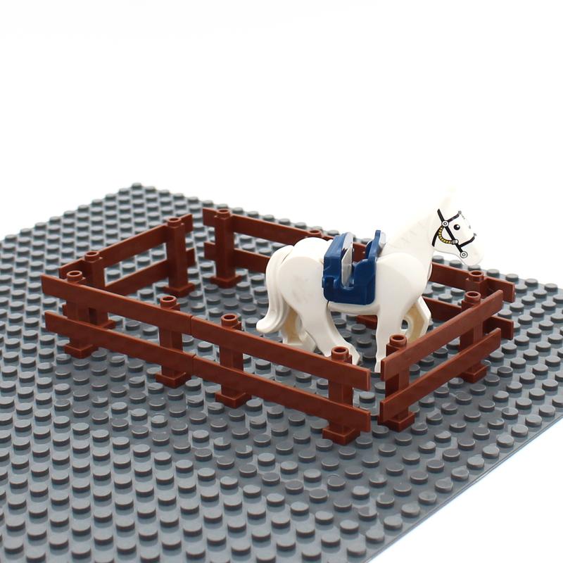 40 Piezas Piezas MOC 6079 Valla 1x8x2 2/3 Riel Pasamanos Barra Bloques de Construcción Ladrillos Creativos Compatibles con Vista de Calle de Ciudad