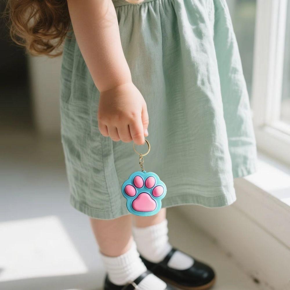 Jucărie de deget Breloc cu lăbuță de pisică Desen animat Lăbuță de pisică Tastatură Buton Gheară de pisică Pandantiv Pandantiv pentru geantă