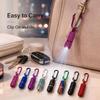 Button Battery Diamond-encrusted Mini Flashlight Carabiner Clip Mini Torches