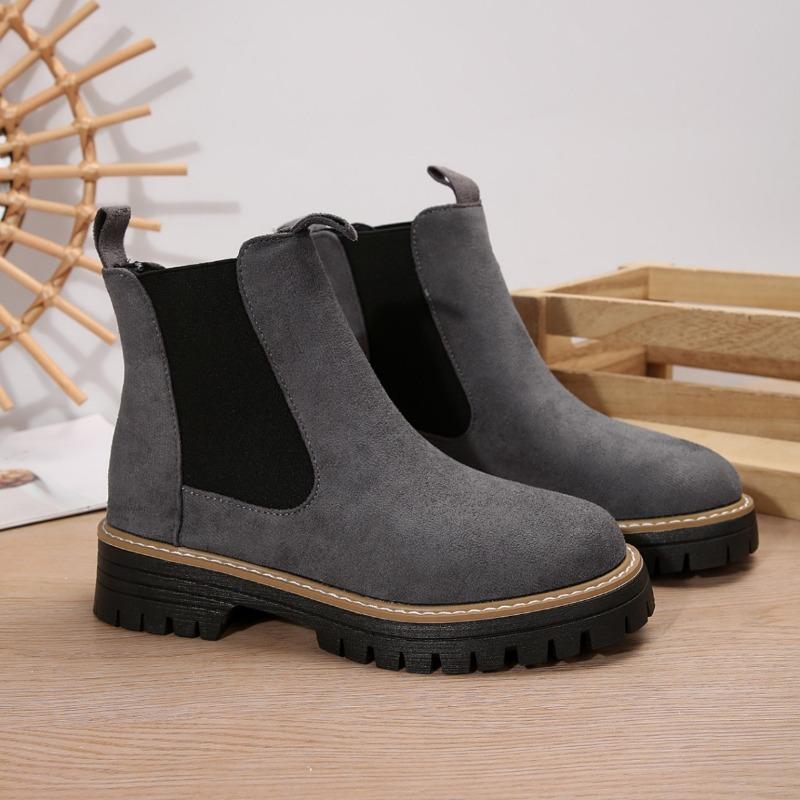 Spring and Autumn New Frosted Martin Boots Fashion Casual Round Head Large Size Fashion Trend Shoes