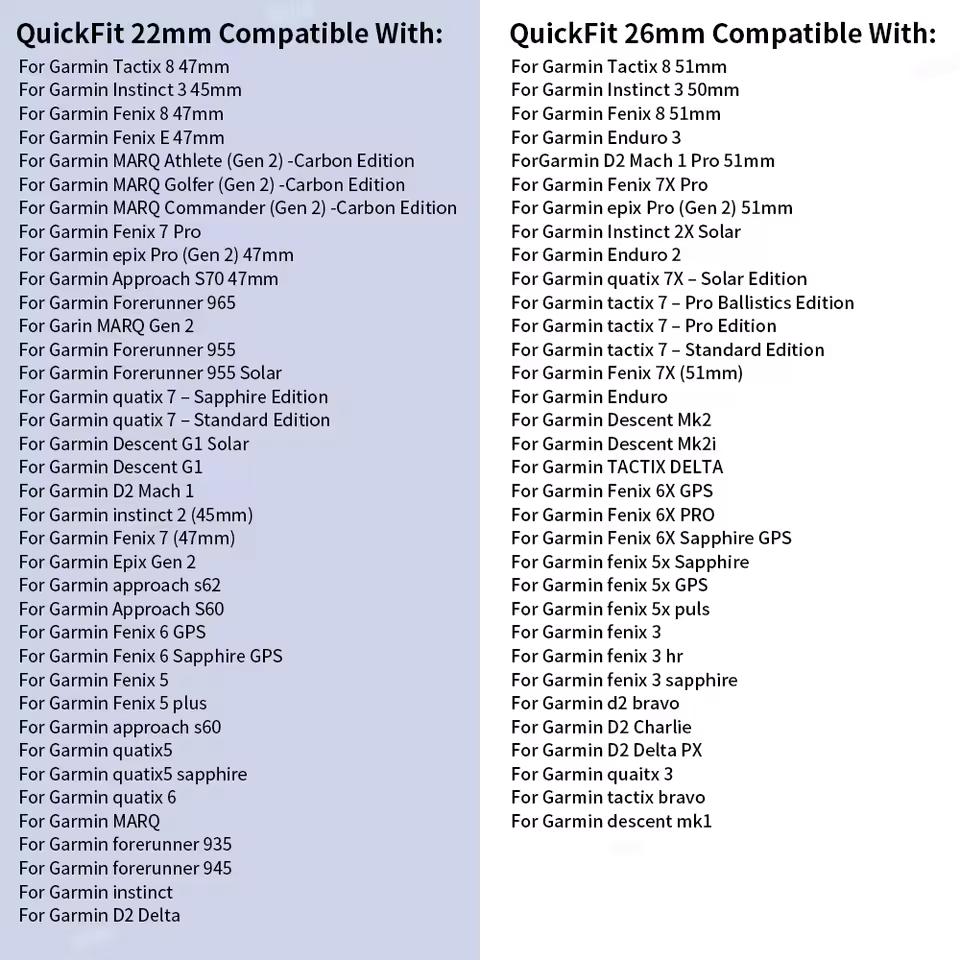 Quick Fit 22mm 26mm Outdoor Sports Woven Nylon Watch Band For Garmin Fenix 7 7X 6 6X 5X Plus/Epix Pro Gen 2/TACTIX/965 955 Strap