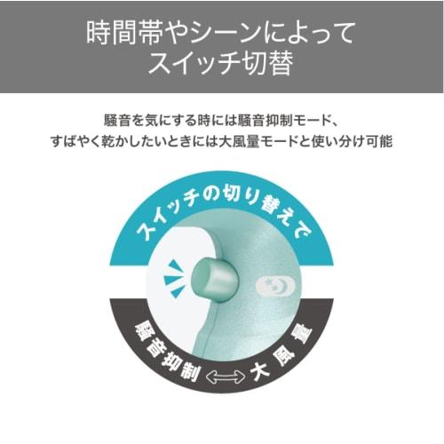 Tescom Dryer Protect Ion Equipped with Noise Suppression Mode, Cold and Hot Air, Large Air Volume, Folding, Easy Plug, Light Blue TD460A-A